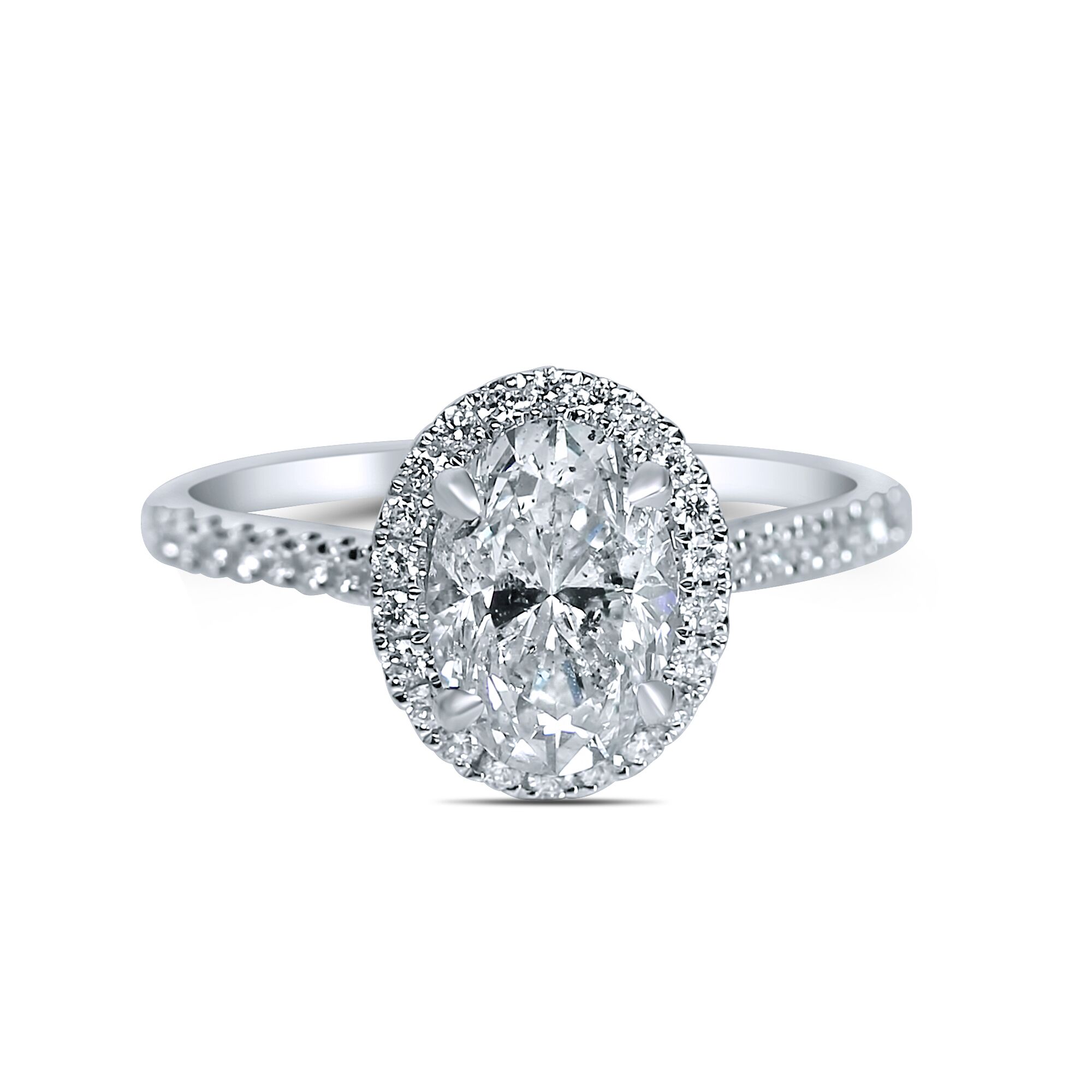 oval halo engagement ring in houston