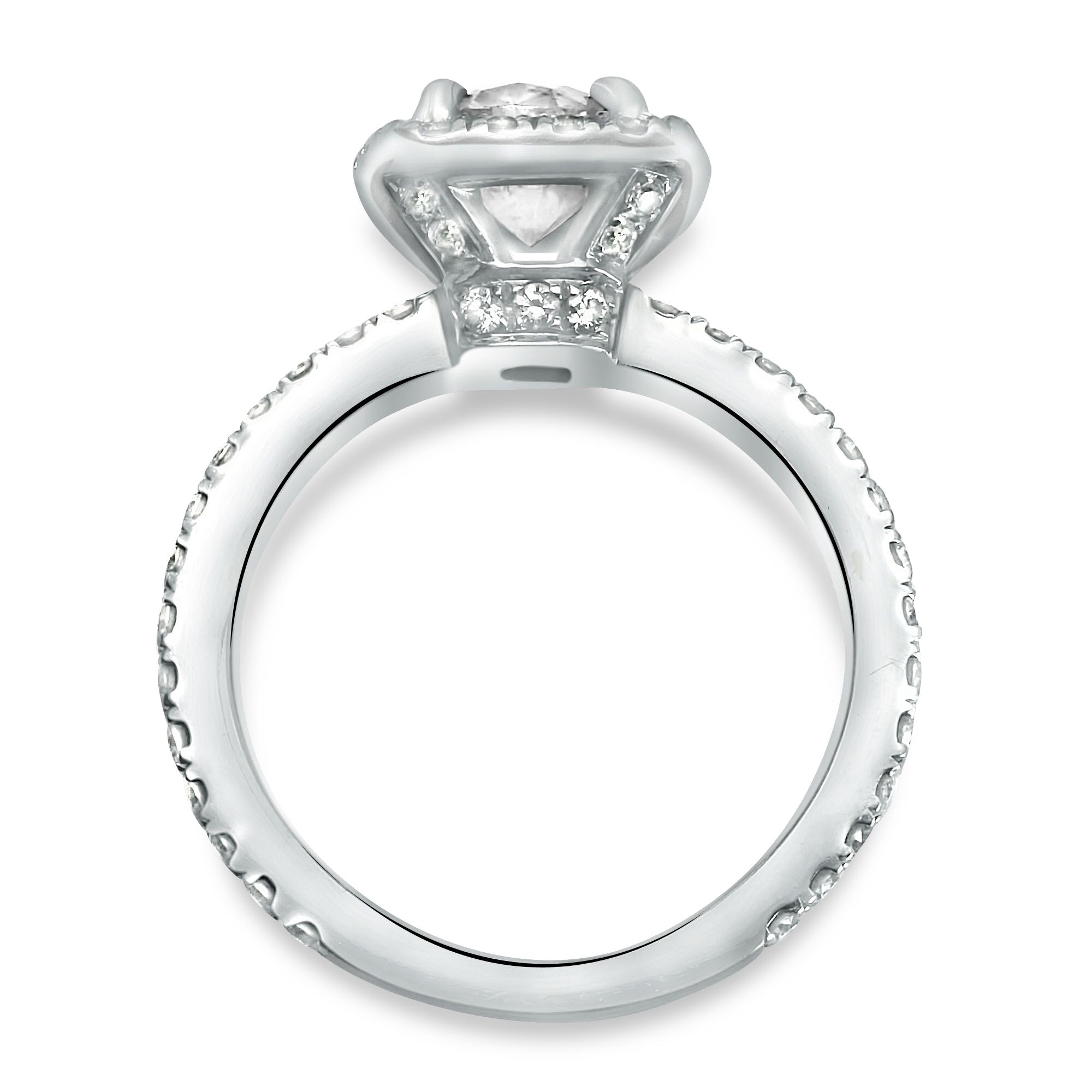 cushion halo engagement ring