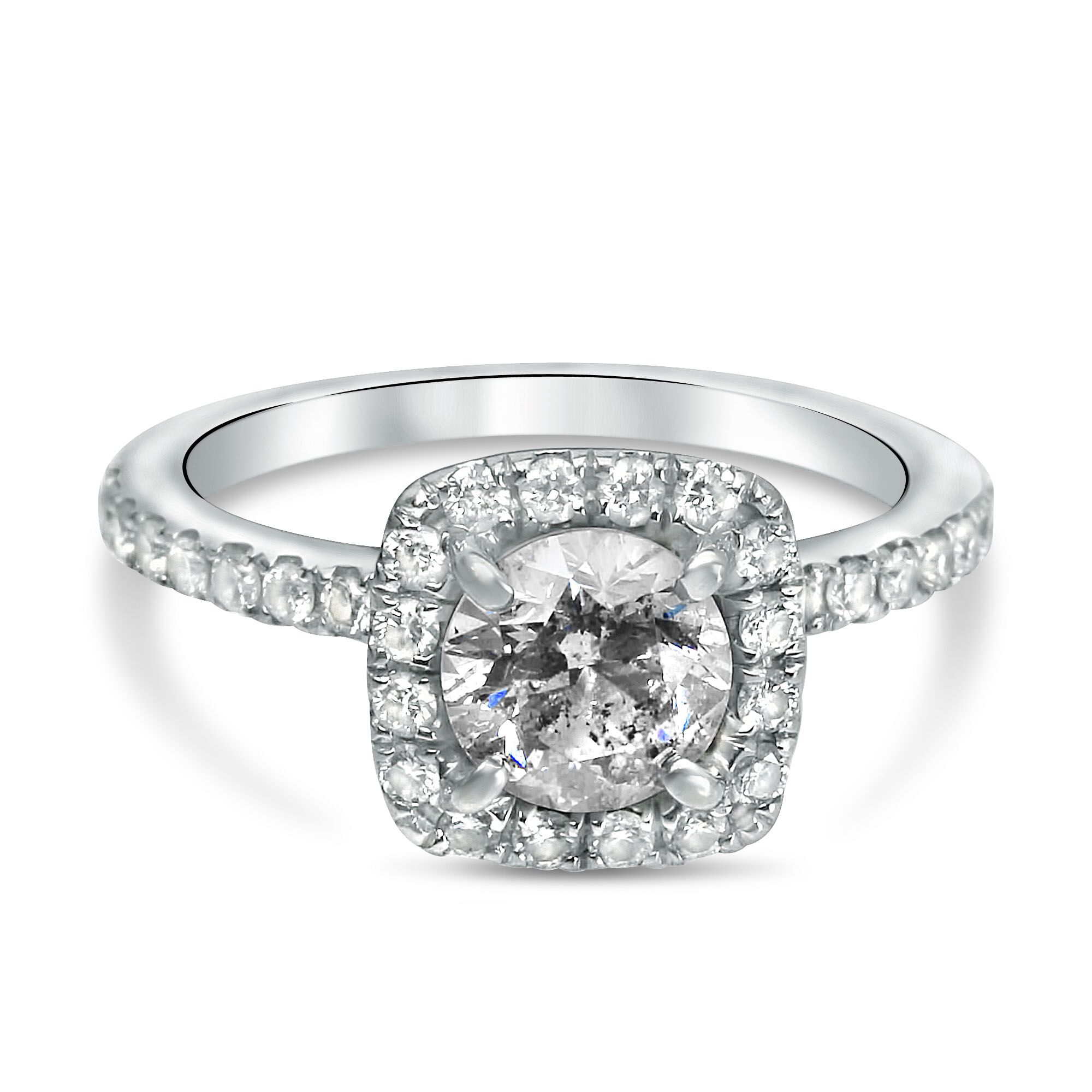 cushion engagement ring halo