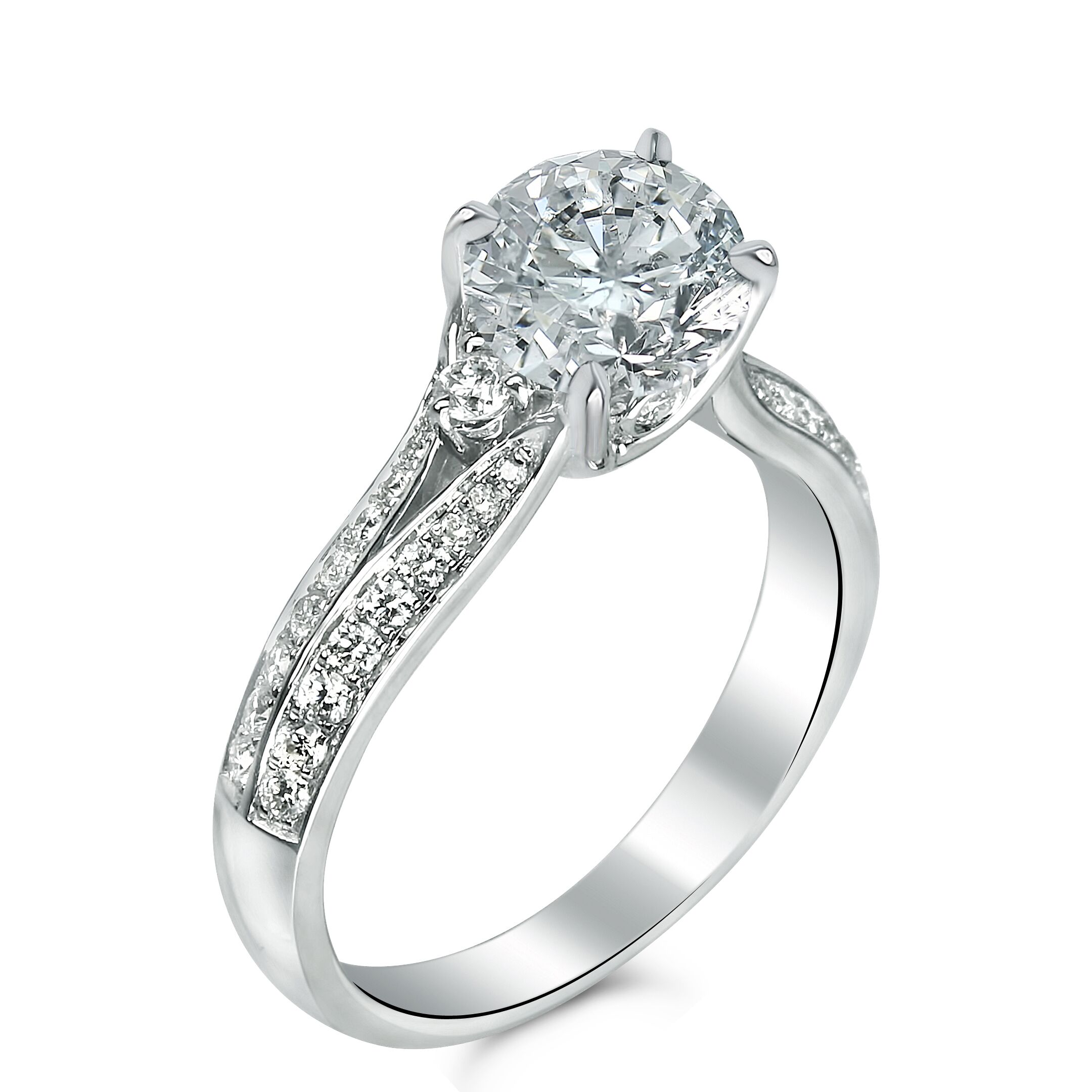 small split shank diamond ring