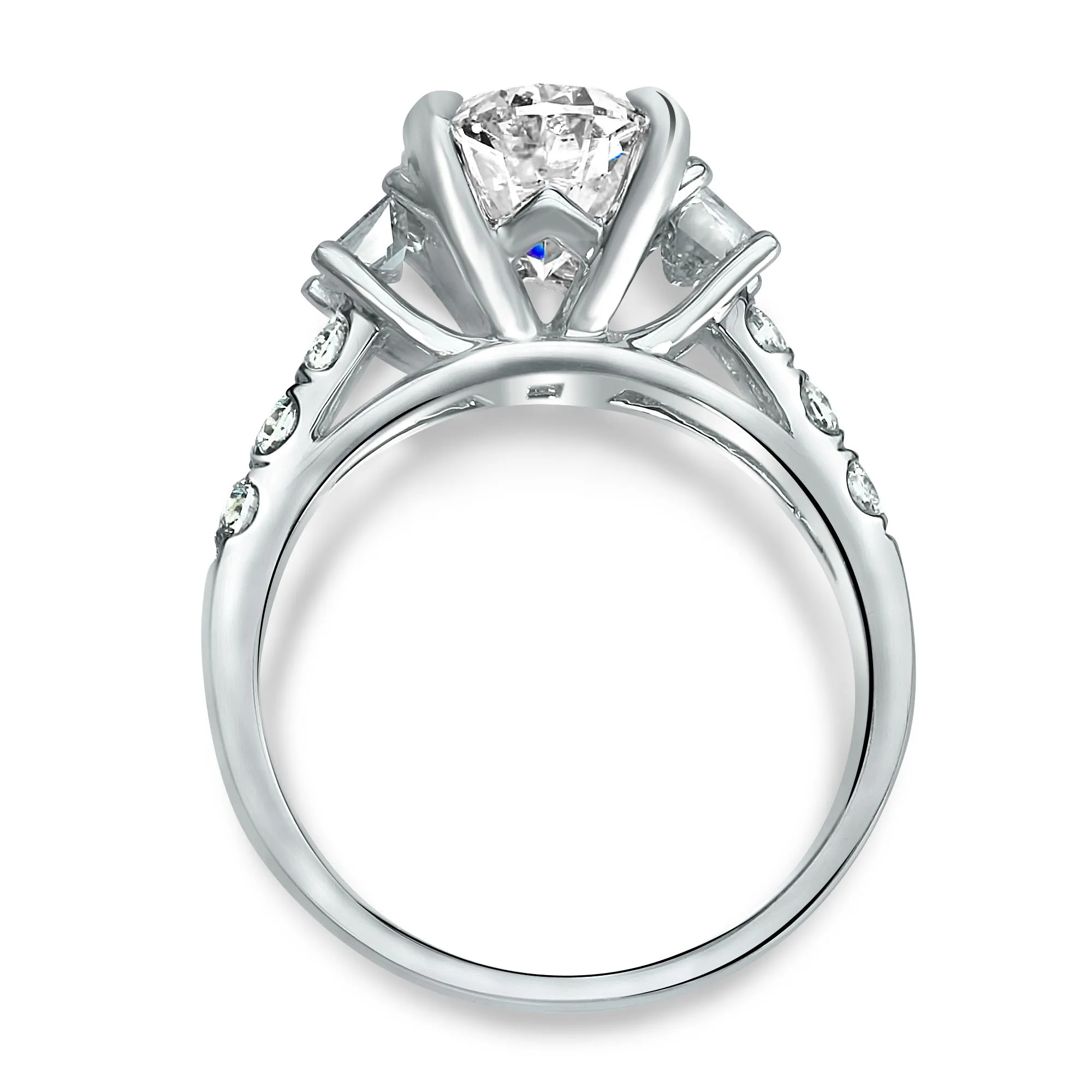designer trapezoid with oval ring