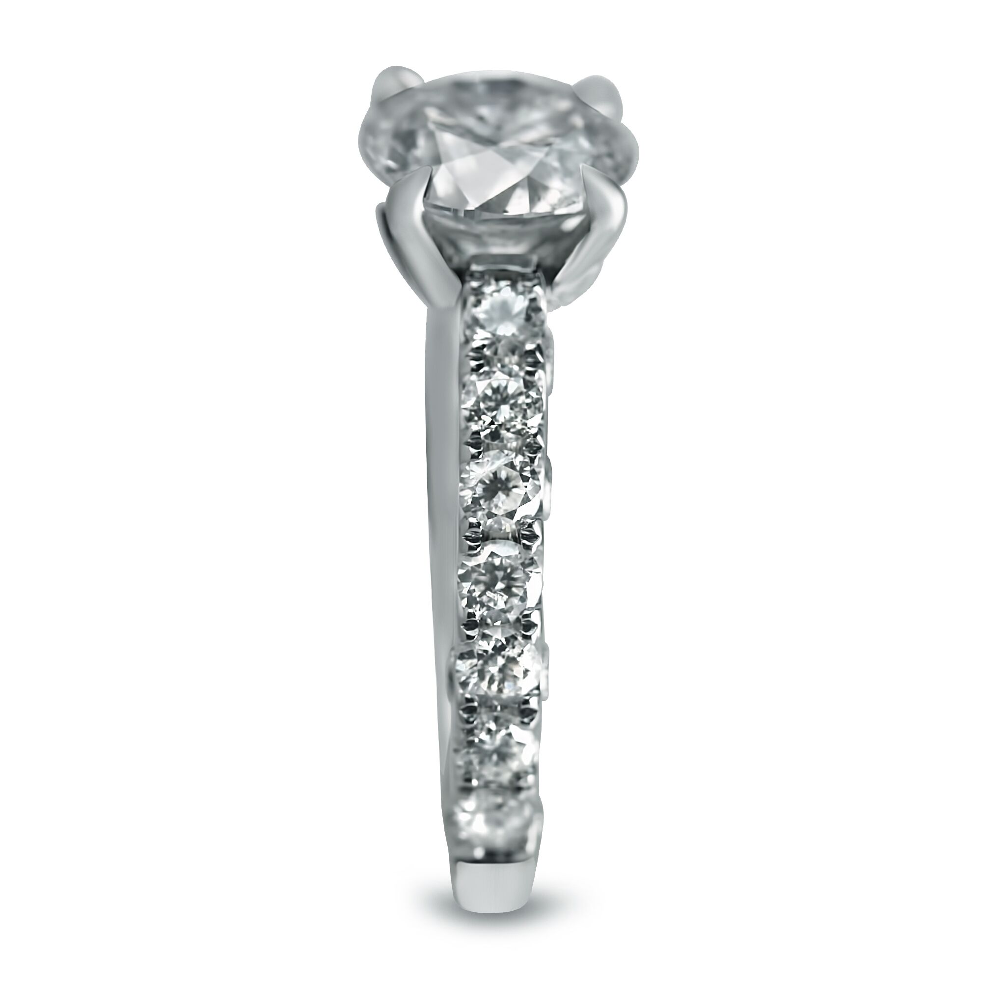 micro pave engagement ring