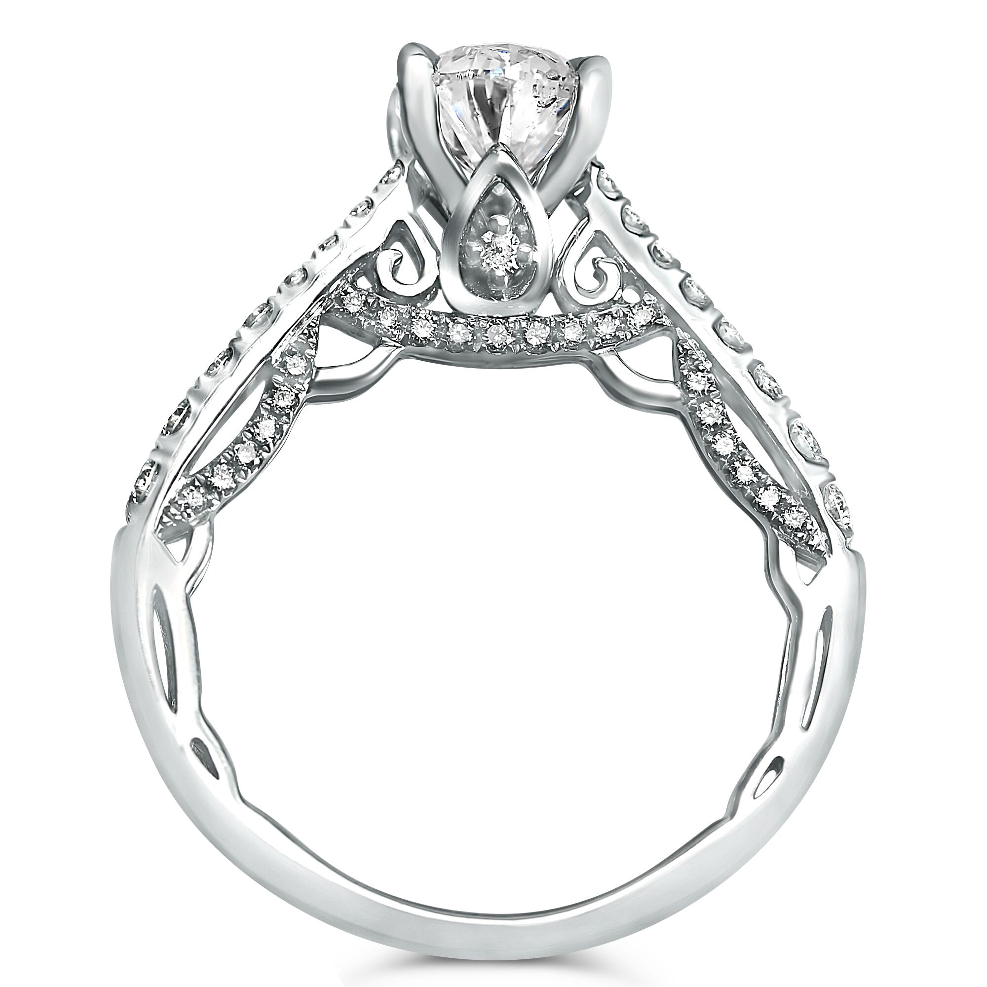 vintage style filigree engagement ring