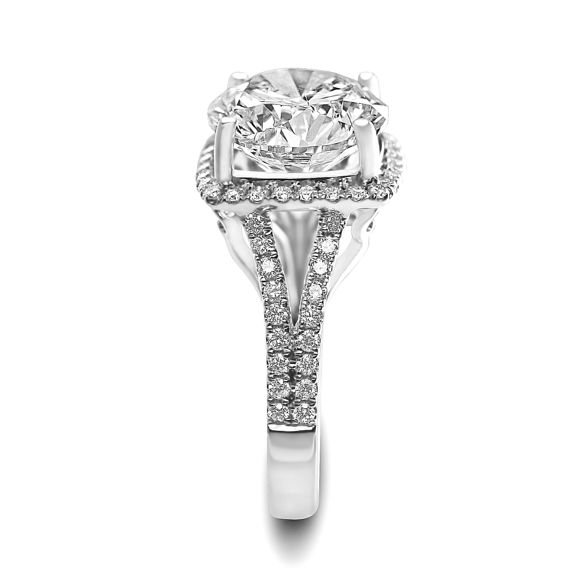 designer split shank halo