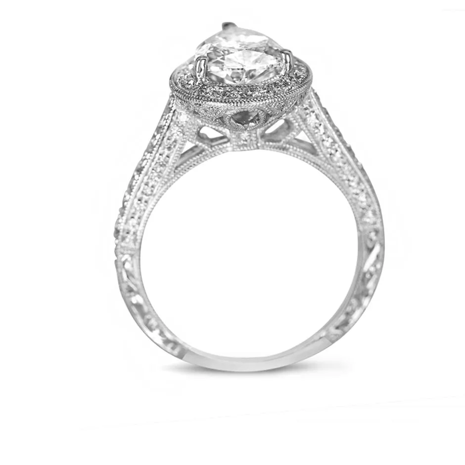 filigree with pave diamonds