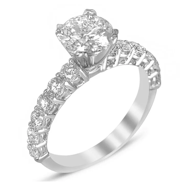 shared prong engagement ring houston