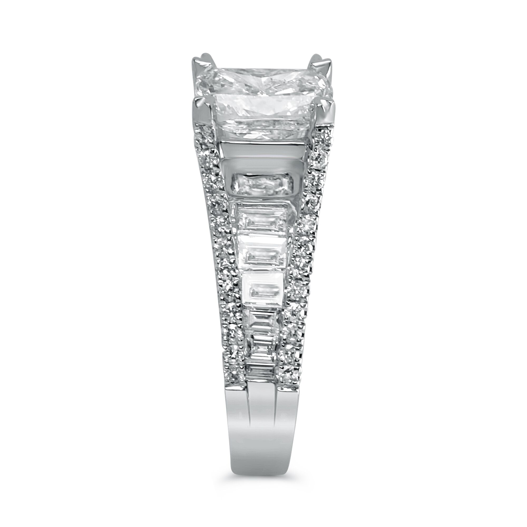 Radiant with Pave and Channeled Baguettes - Image 2