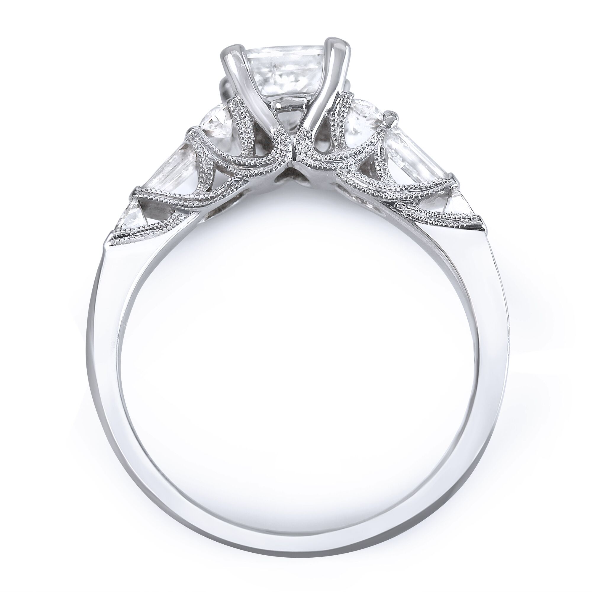 round u style designer engagement ring