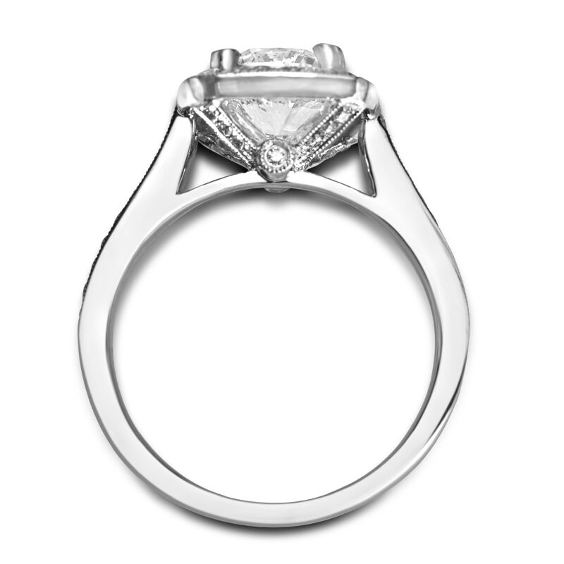 halo with diamond basket and surprise diamond