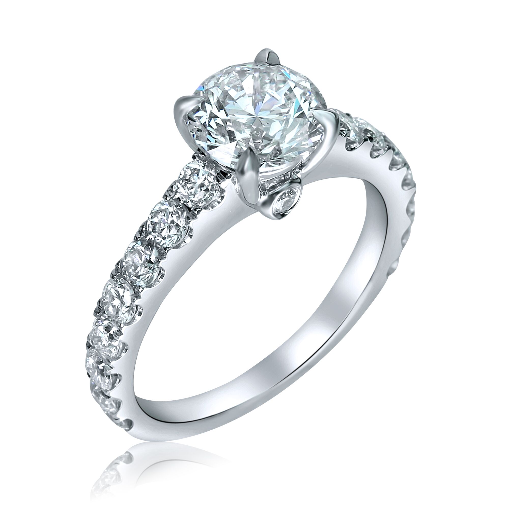 round diamond engagement ring in houston