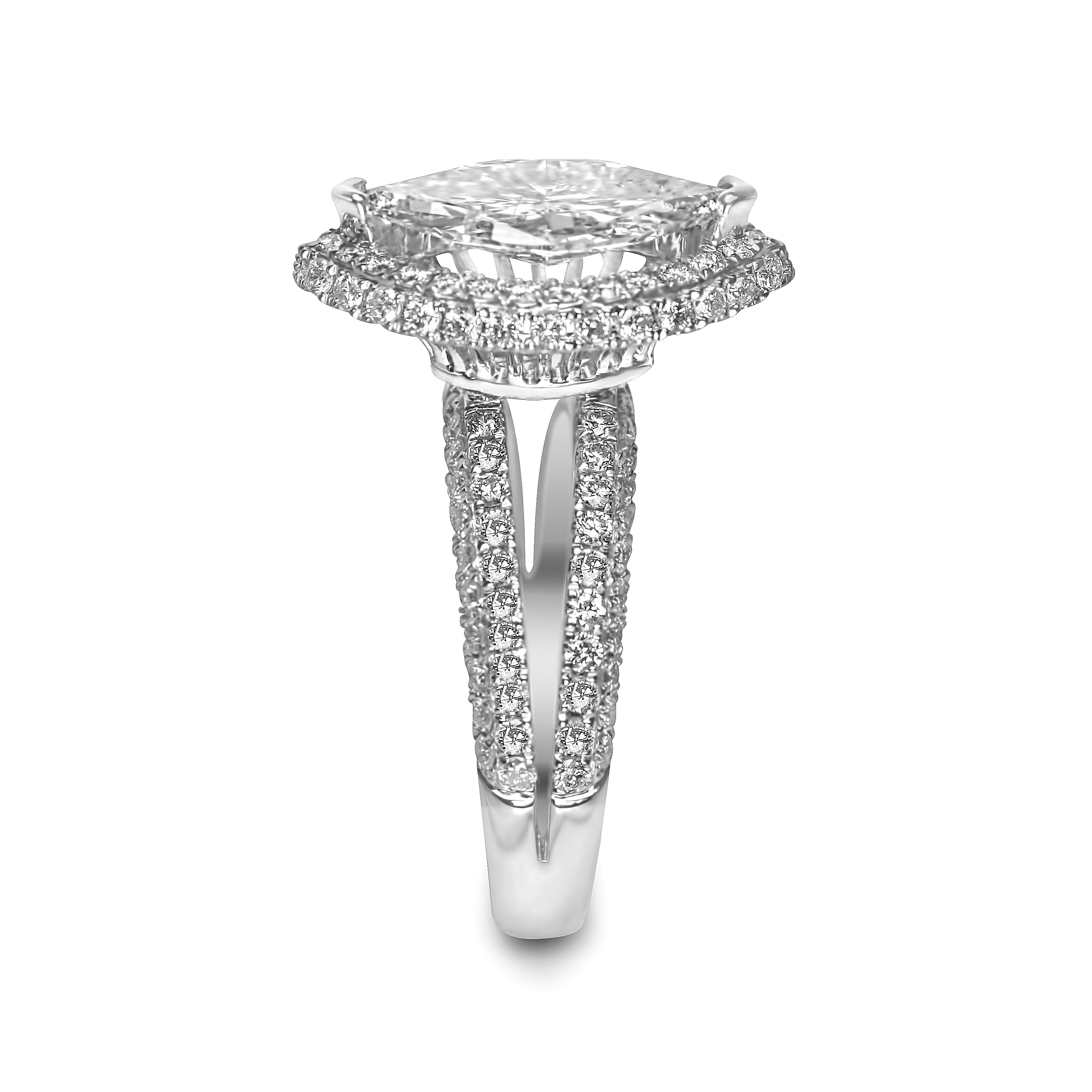split shank halo for large marquis diamond