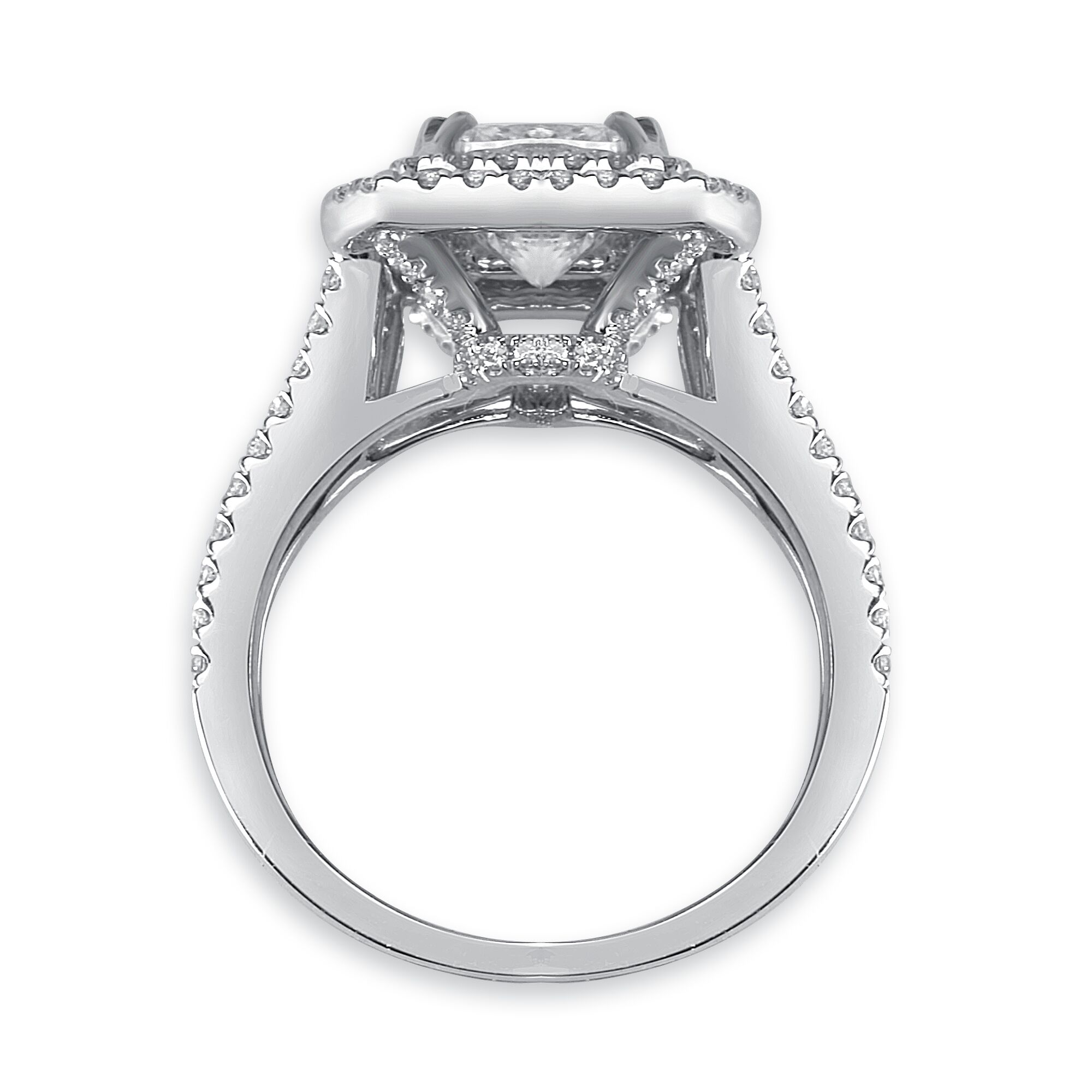 Double Halo with Emerald Cut - Image 3