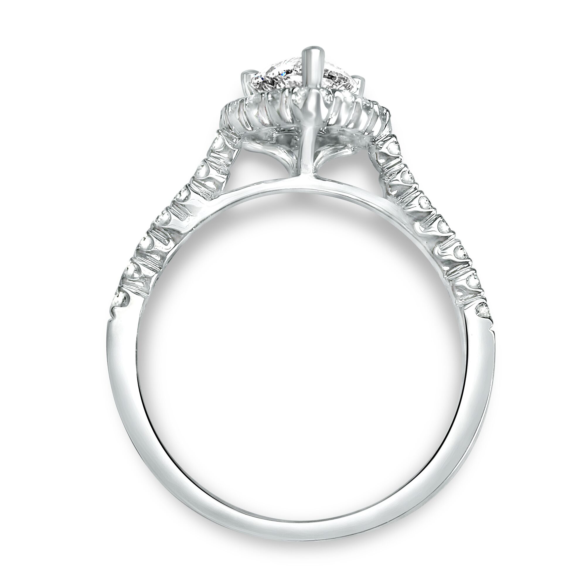 designer halo for pear diamond