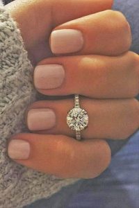 simple pave engagement ring
