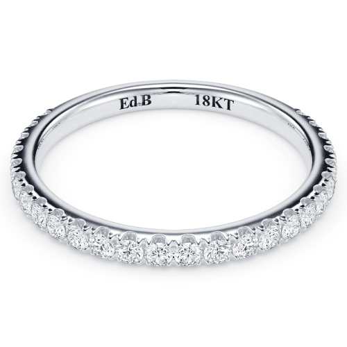 simple diamond wedding band