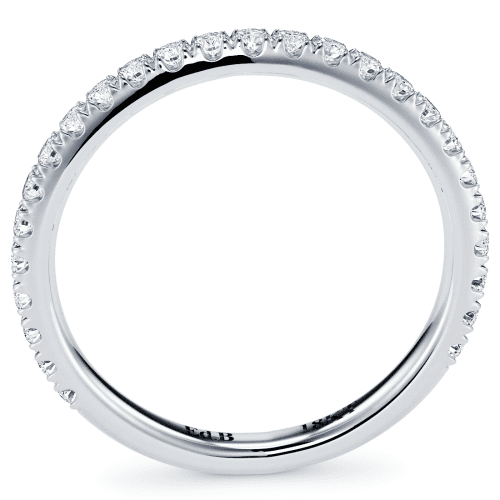 Simple diamond wedding band available several widths - Image 2
