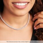 lab grown diamond tennis necklace houston