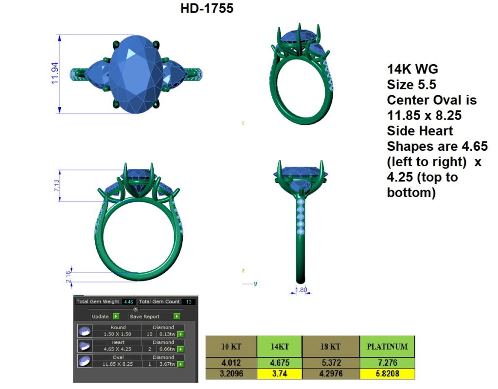 engagement rings in woodlands