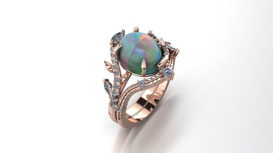 engagement rings in woodlands