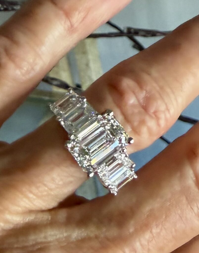emerald cut engagement ring
