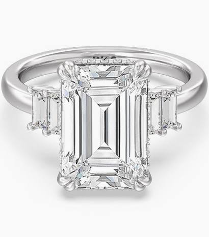 emerald cut engagement ring